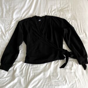 Old Navy Long Sleeve Wrap Top